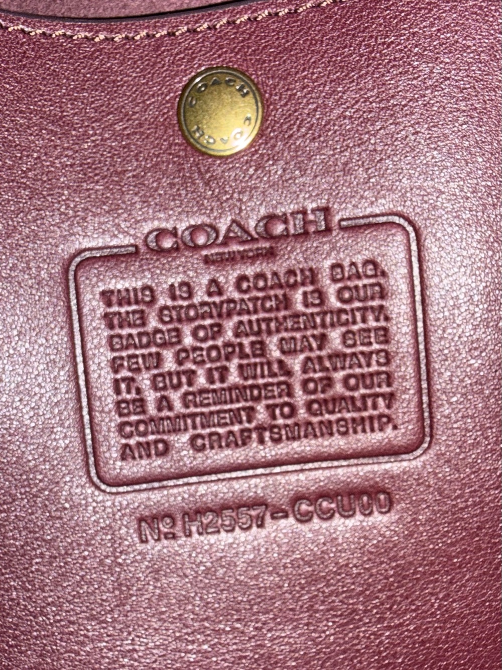 Coach Brooklyn Shoulder Bag 34 in Merlot EUC! - Picture 4 of 5